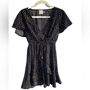 Princess Polly Black and White Polka Dot Dress
